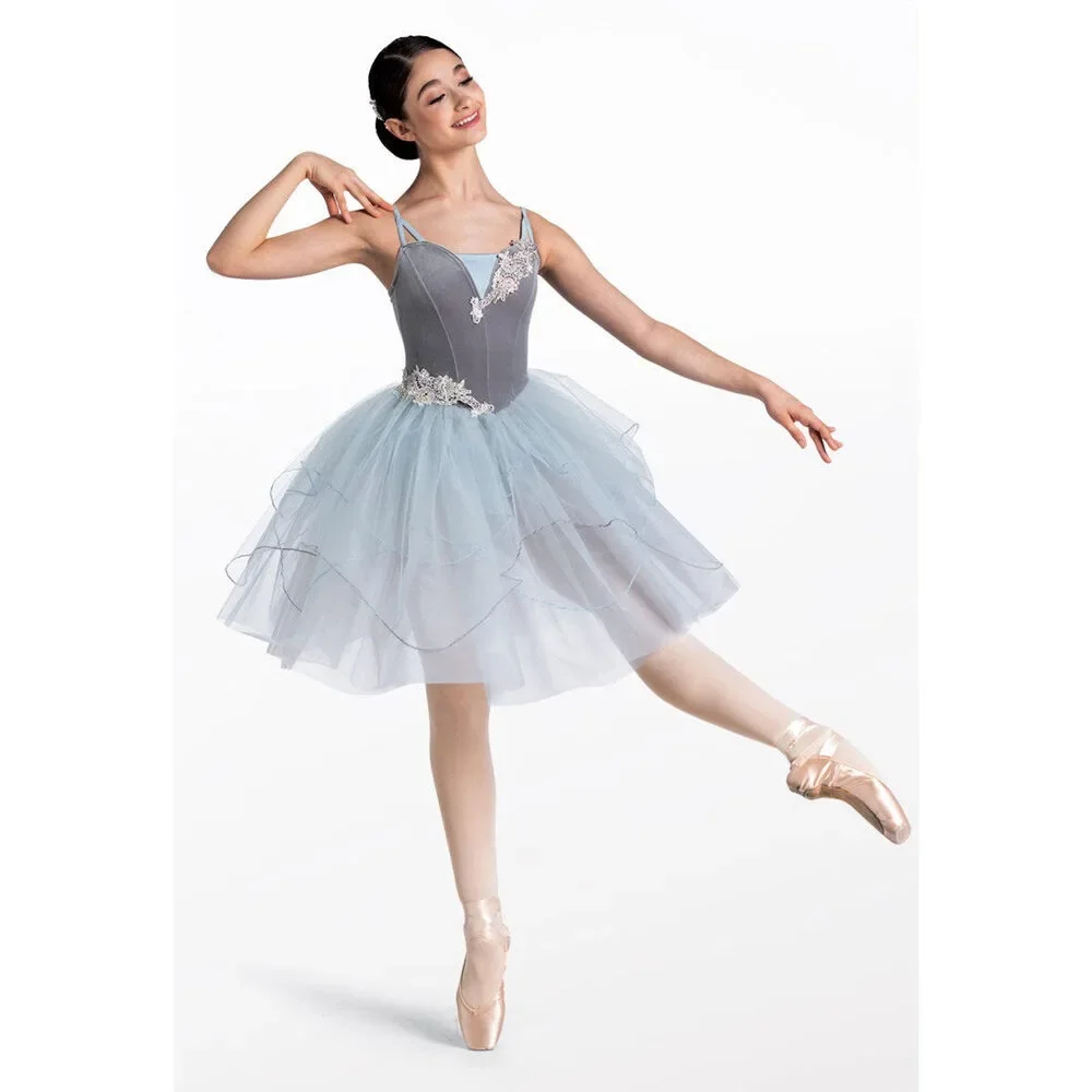 Pre-Owned Dance Costume Weissman 14673 Medium Child Sage Ballet